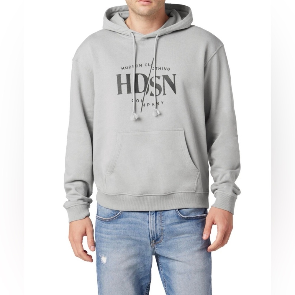 Hudson Jeans HDSN Men’s Graphic Pullover Sweatshirt Hoodie‎ Size Large Cotton